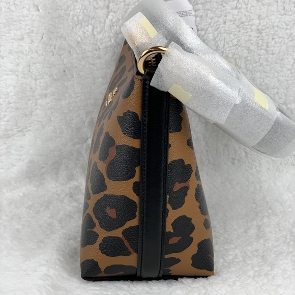 Coach Shoulder Bag With Leopard Print - Picture 9 of 16